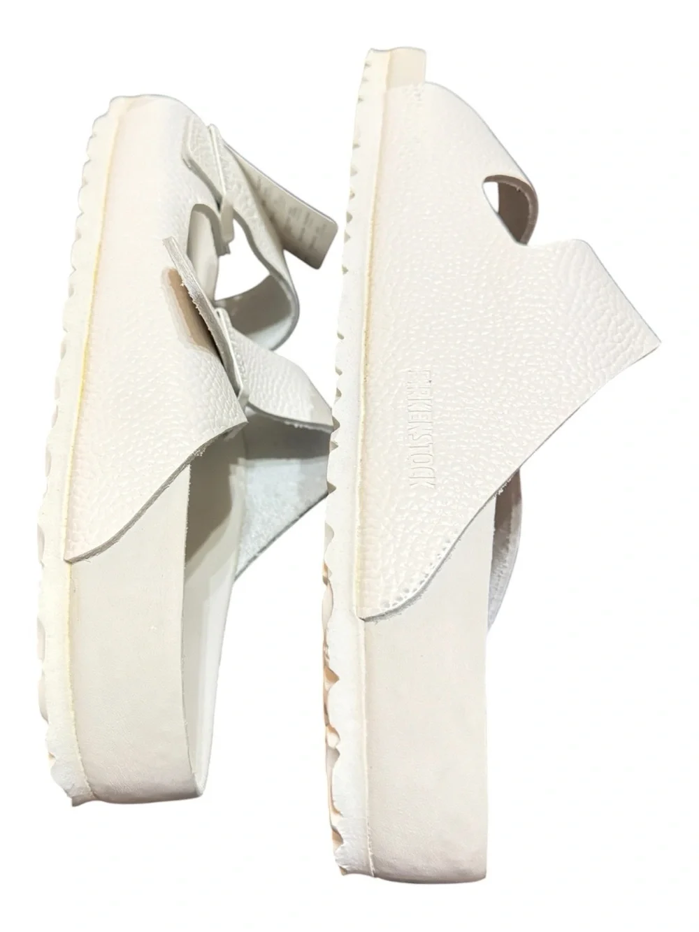 Birkenstock Arizona White Sandals Men’s 11 EU 44 Regular Fit NIB